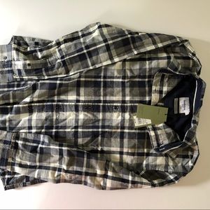 Men’s Medium Target Goodfellow Navy Flannel Shirt